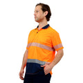 Citeco Orange Hi Vis Short Sleeve Polo - Reflective Polyester, Men's Medium