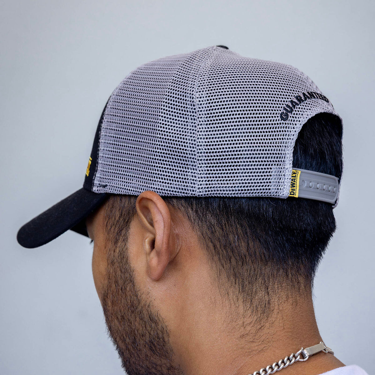 DeWALT Oakdale Trucker Hat Black/Grey Acrylic Mesh Snapback One Size