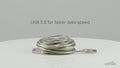 Antsig 5m USB-A Male to USB-A Female Extension Cable - Silver - Reliable Connectivity - SuperSaverAU - view 5