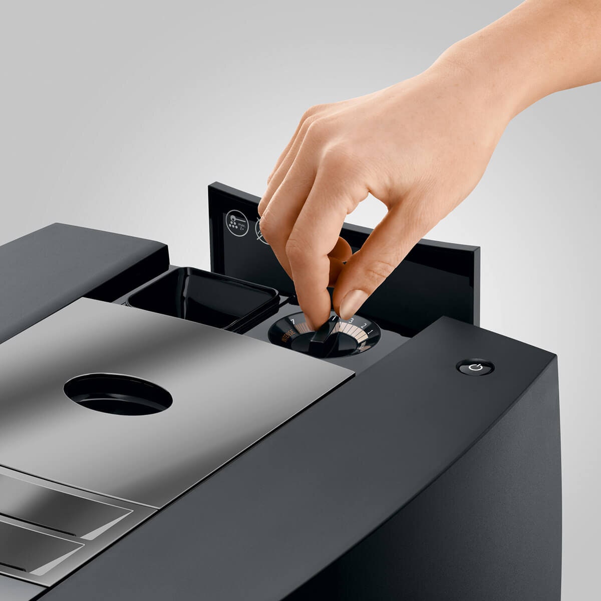 Jura J10 Automatic Coffee Machine - 32 Coffee Specialities, Cold Brew, Sweet Foam - 15664