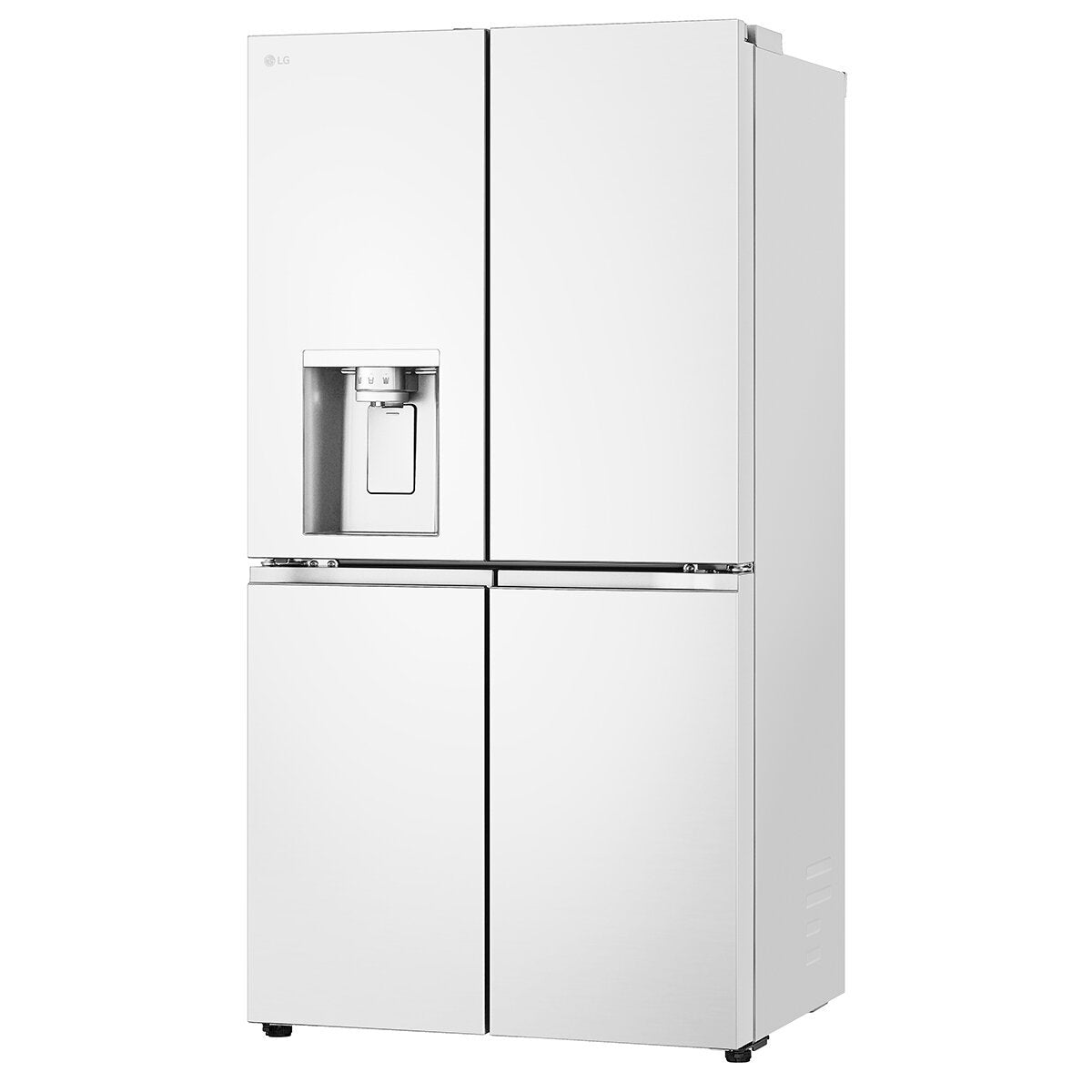 LG 637L French Door Fridge - Ice and Water, Matte White, Two Big Fresh Zone Crispers - GF-L700MWH
