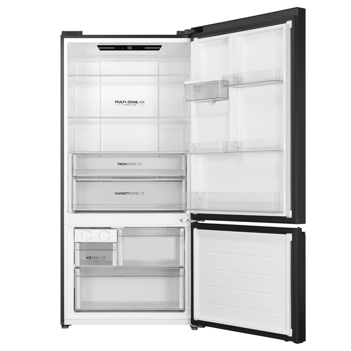 Haier 514L Bottom Mount Fridge - Non-Plumbed Chilled Water, Black, 5.5 Star Energy - HRF510BHC
