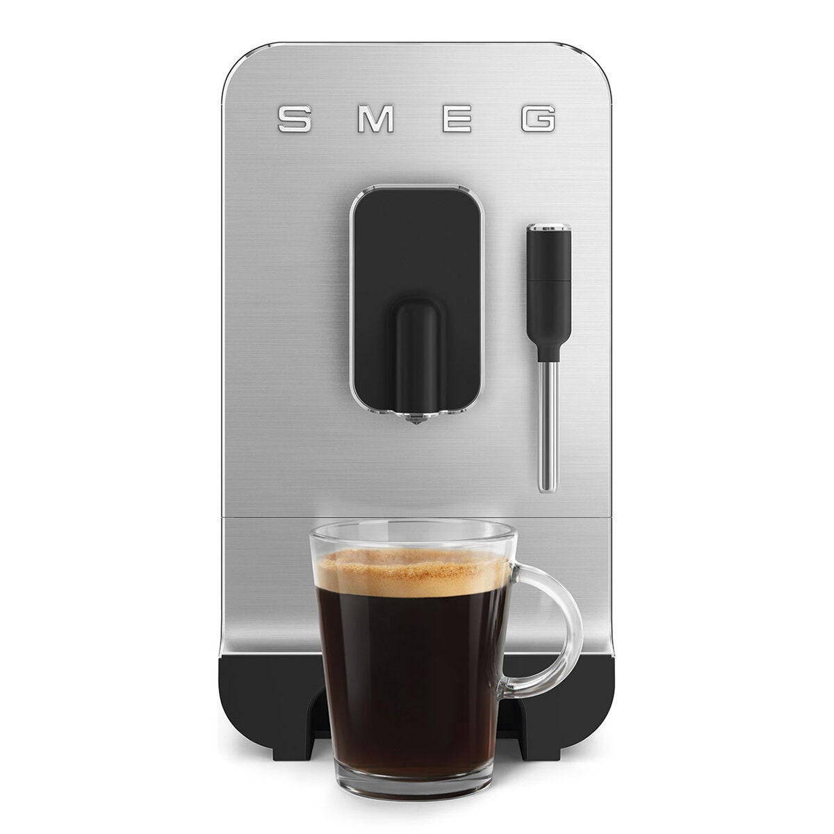 Smeg Bean To Cup Coffee Machine - 19 Bar Pump, Built-in Grinder, Matte Black - BCC12BLMAU