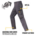 DeWALT Acoma PROStretch Work Trousers Size 32 Grey Cotton Spandex