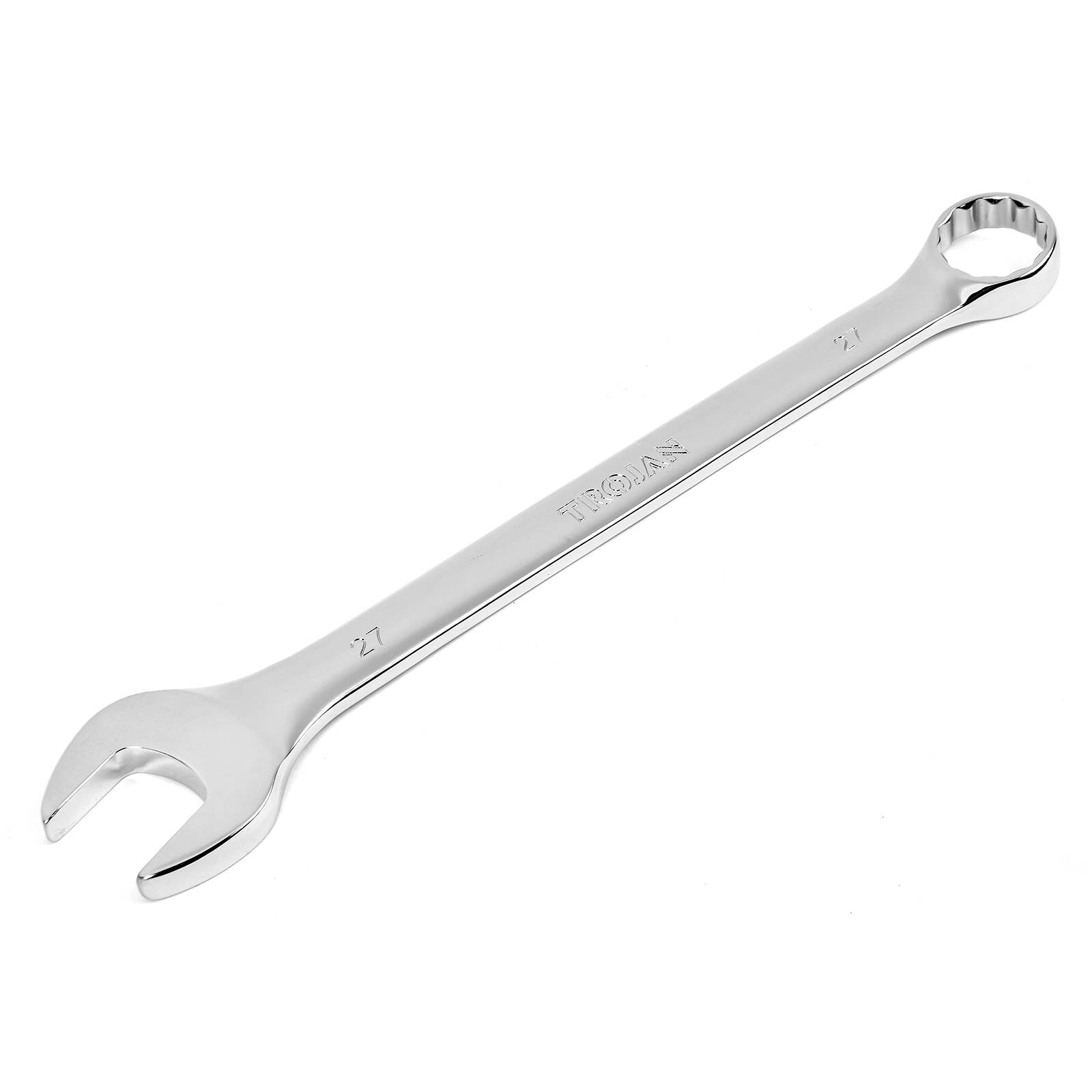 Trojan 27mm Combination Spanner, Chrome Vanadium 12 Point Ring End