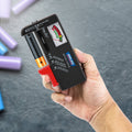 Arlec Battery Tester for AA, AAA, C, D and 9V Batteries, Colour-Coded Meter, Grey