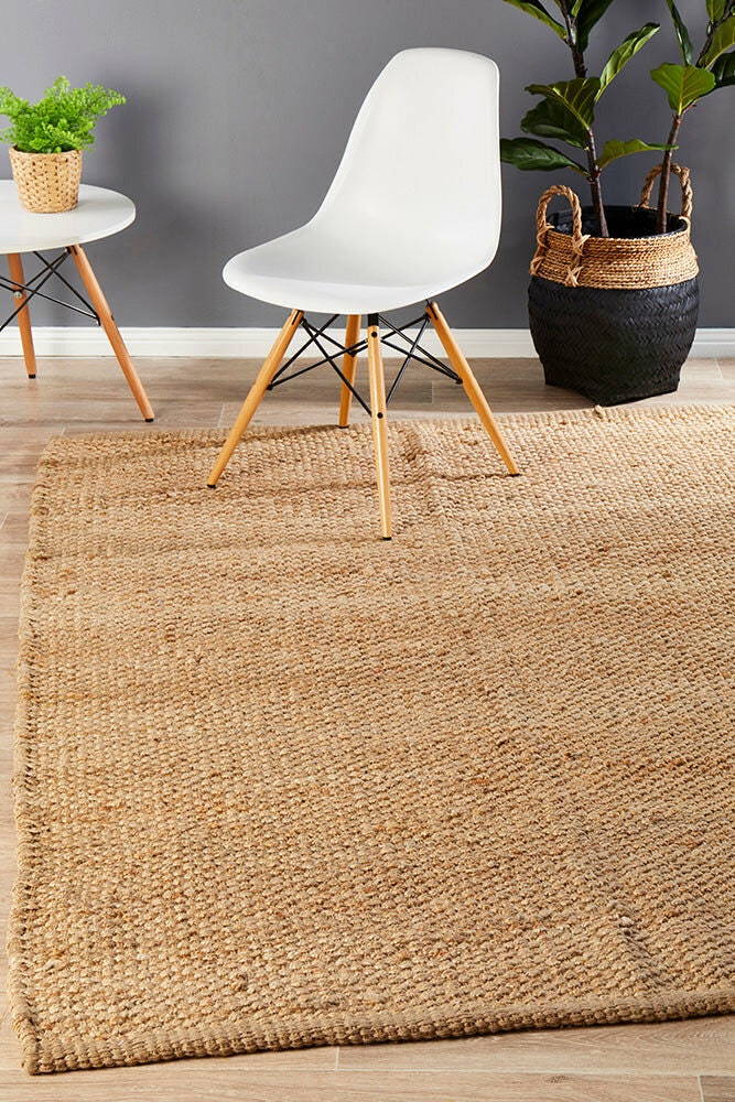 Rug Culture Atrium Medium Rug 220X150 - Natural Jute, Hand Woven Flatwoven - ATRBASKNAT220X150