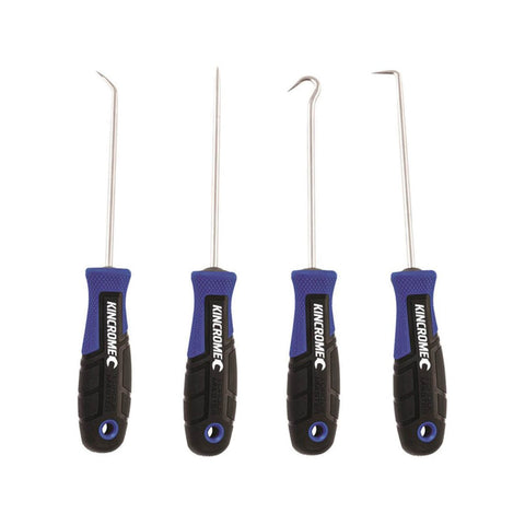 Kincrome Mini Hook Pick Set 4 Piece - Chrome Vanadium Steel - 215mm x 115mm - SuperSaverAU - view 1