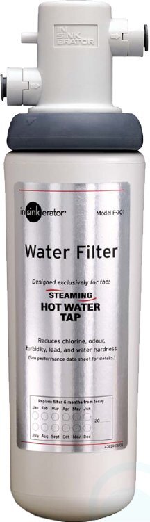 InSinkErator Steaming Hot and Ambient Water Tap - Two Lever Dispenser - 2.5L Capacity - Chrome - HC1100