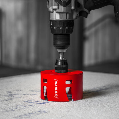 Diablo 4 Demo Demon Carbide Teeth Rough in Hole Saw - 60mm Cutting Depth - Fast Cutting - Durable