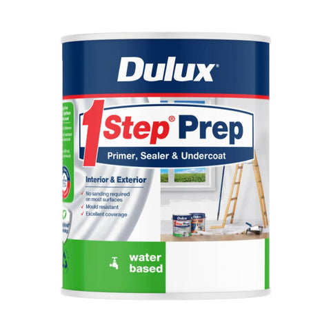 Dulux 1L 1Step Prep Primer Sealer Undercoat - Water Based - Mould Resistant - SuperSaverAU - view 1