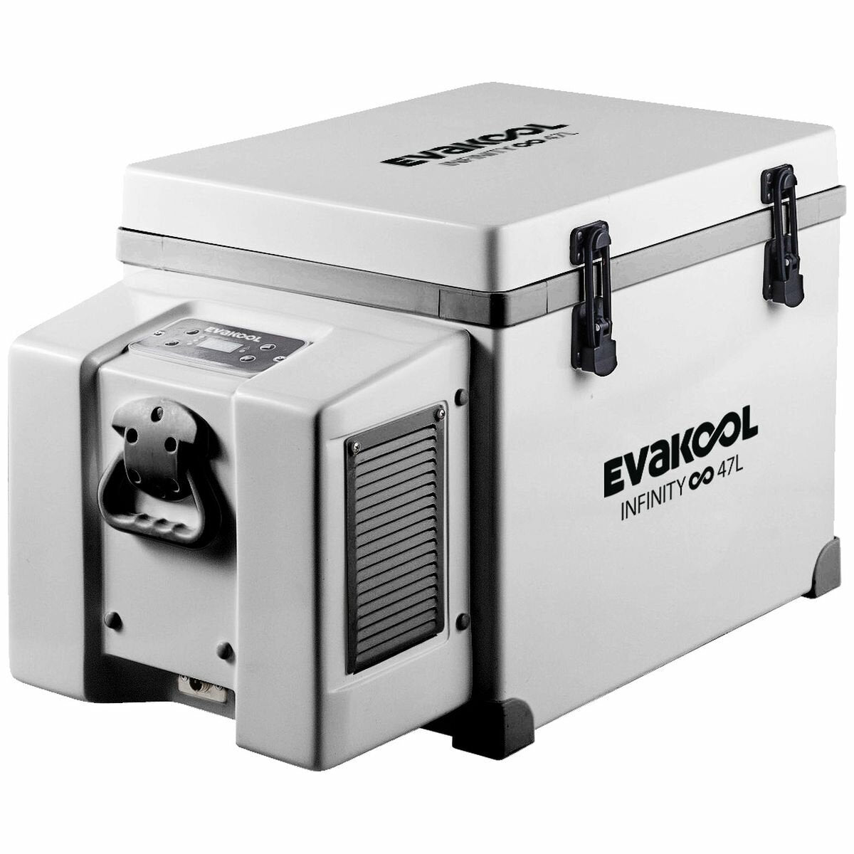 EvaKool 47L Infinity fibreglass portable fridge - Digital controls - White - RFE47-FF