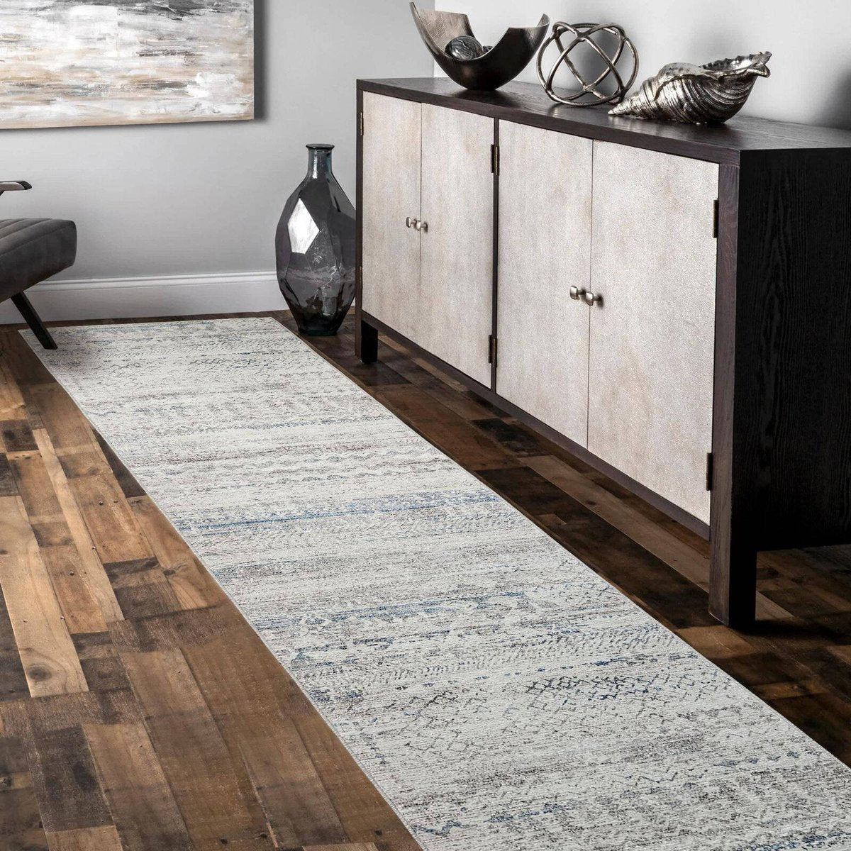 Maxfind Seabreeze Rug Runner 70 x 300cm - Non-Slip - Washable - Durable - SuperSaverAU - view 2