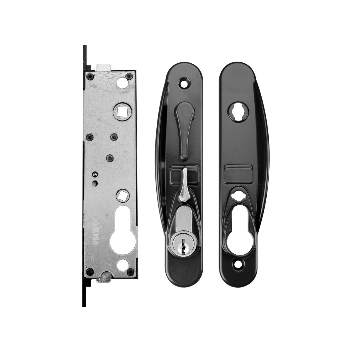 Rolltrak Black Sliding Screen Door Lock - 45mm Alloy - Durable Design - SuperSaverAU - view 2