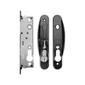 Rolltrak Sliding Screen Door Lock Black Alloy Powder Coated Keyed