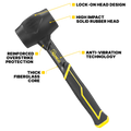 Kango 450g Black Rubber Mallet with Wedged Handle
