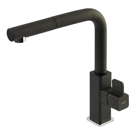Franke Pull-Out Mixer Tap - Onyx Black Finish - 360° Swivel Spout - Ceramic Cartridge - TA621B