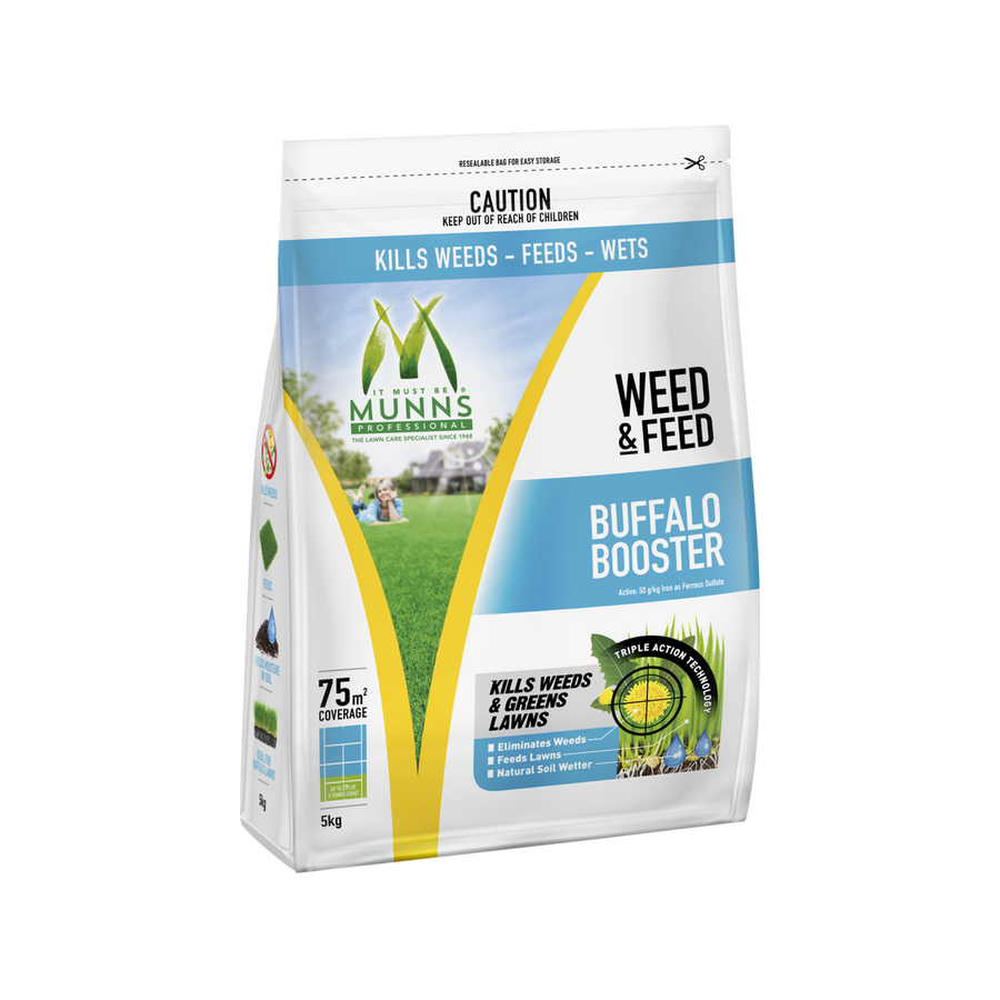 Munns Professional Weed & Feed - 5kg - Granules - Lawn Care - SuperSaverAU - view 1