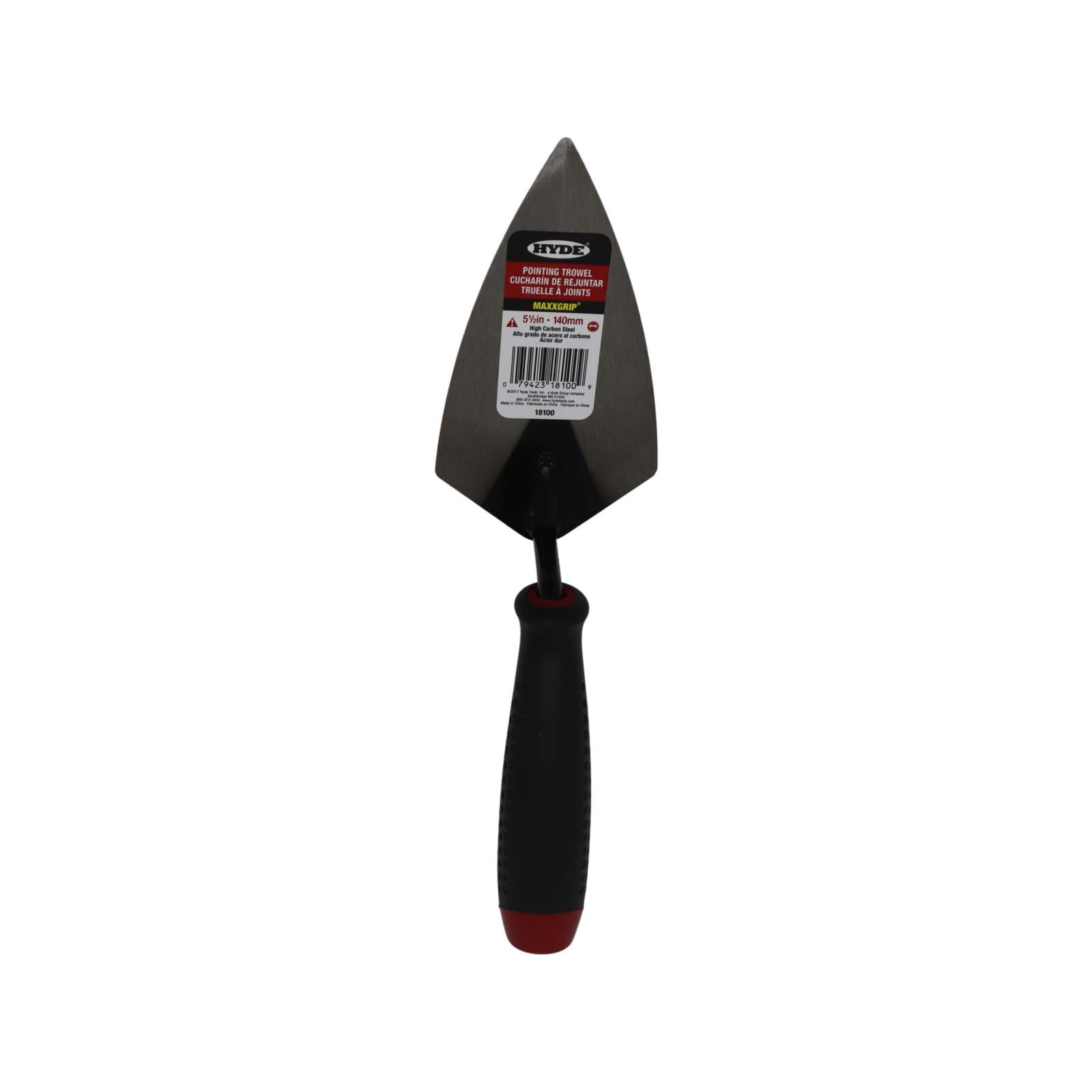 Hyde 140mm Pointing Trowel, Steel Philadelphia-Style for Brickwork