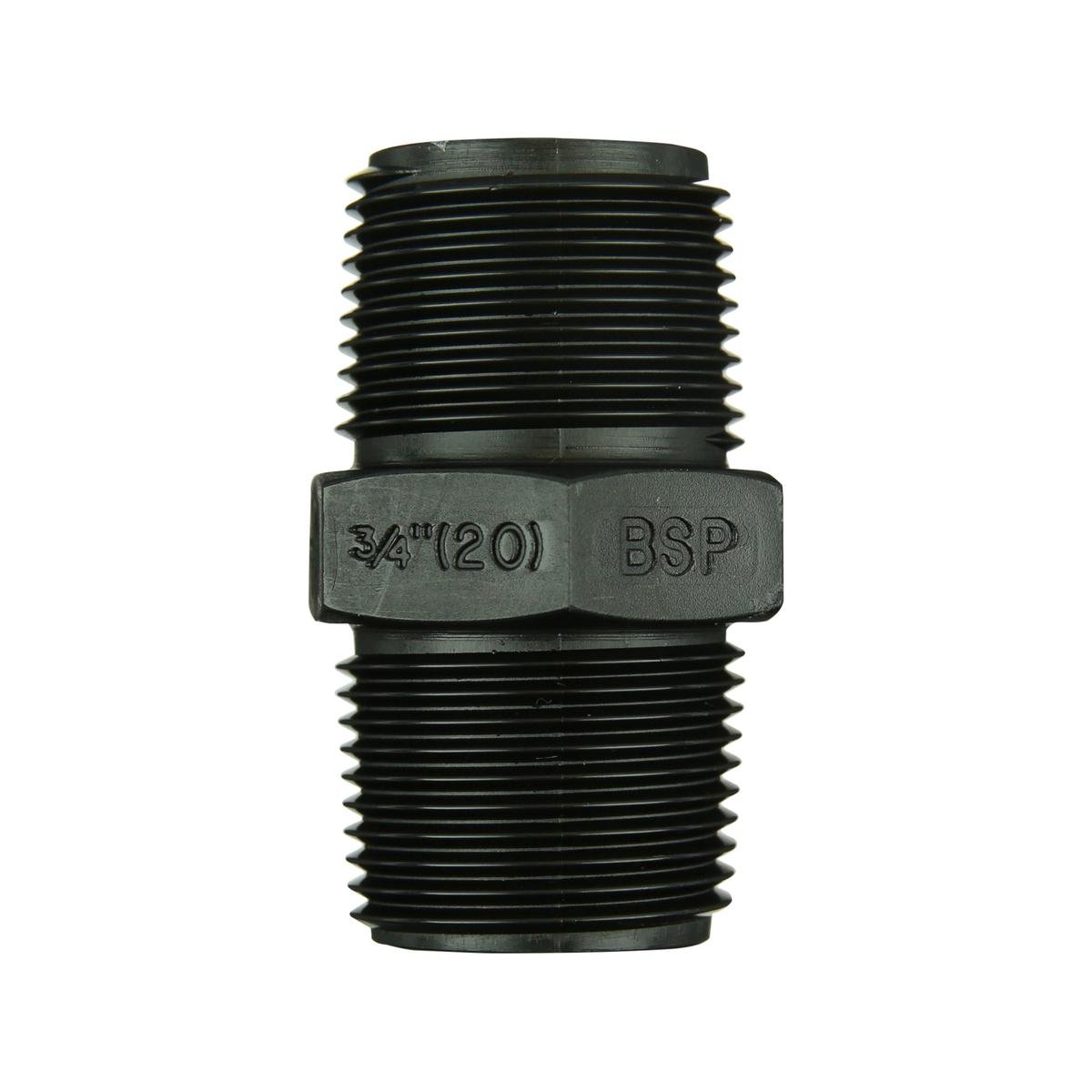 Philmac 3/4 Bsp Thread Pipe Nipple - 25mm Polypropylene - High Performance - SuperSaverAU - view 1