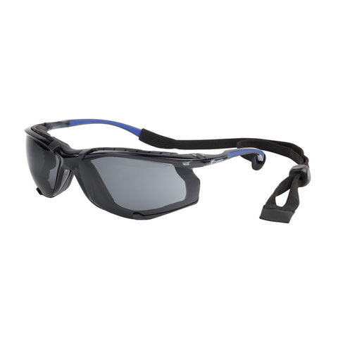 Protector Safety Glasses - Smoke Lens - Polycarbonate - Dust Guard - SuperSaverAU - view 1