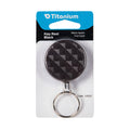Titanium 900mm Pull Cord Key Reel - Nylon with Steel Clip