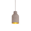 Home Design Teramo Concrete Pendant Light 145mm Natural Grey E27 Indoor