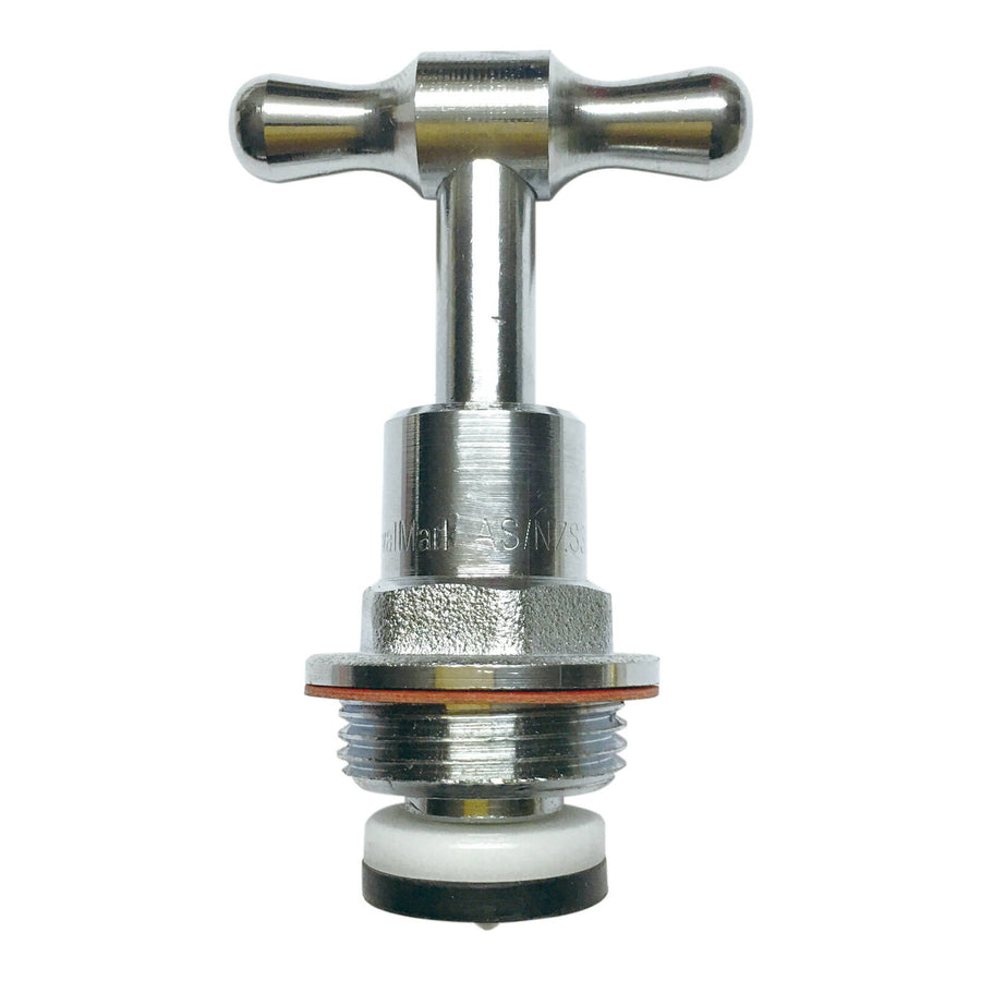 Kinetic 20mm Chrome Garden Tap Top Assembly, Lead Free Brass, Chrome Plated