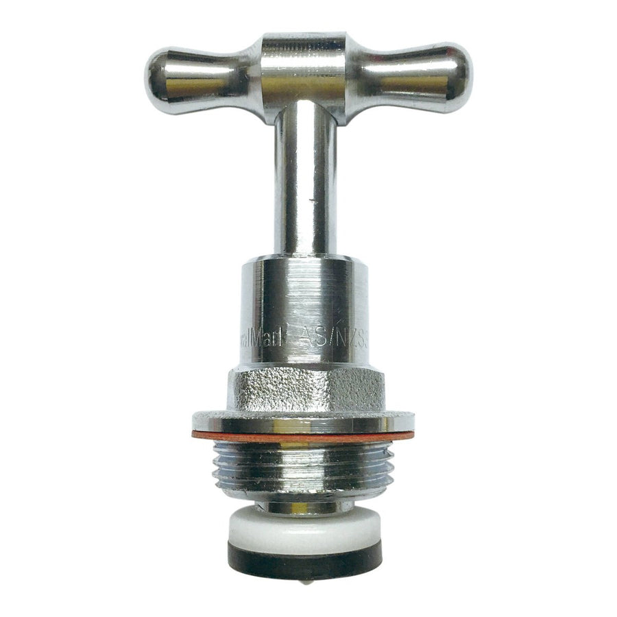 Kinetic 20mm Chrome Garden Tap Top Assembly - Lead-Free Brass - Leak-Proof - SuperSaverAU - view 1