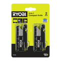 Ryobi 4 in 1 Compact Knife Set - 2 Piece - 30mm x 8mm x 74mm - Multi-Tool - SuperSaverAU - view 1