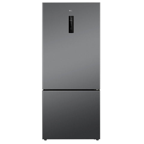 TCL 416L Bottom Mount Fridge - Grey, Frost Free, Power Cool and Power Freeze, Reversible Doors - P445BFG