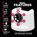Rust Oleum Custom Spray 5 in 1 Gloss White 340g - 5 Spray Patterns - Fast Drying - SuperSaverAU - view 3