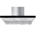 Artusi 120cm Wall Mounted BBQ Hood - Twin Motor, Touch Controls, Black Glass Fascia - ACH12BBQB