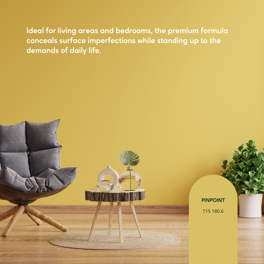TAUBMANS Endure 2L Hi-C Yellow Low Sheen Interior Walls Paint Water Based UV Resistant