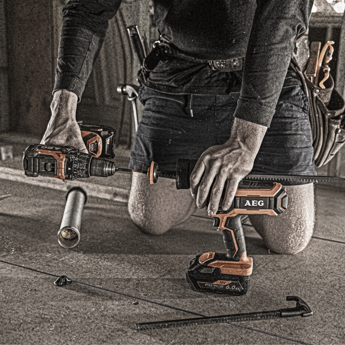 AEG Caulking Gun - 300ml/600ml - Skin Only - Anti-Drip Technology - SuperSaverAU - view 5
