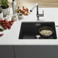 Blanco Etagon 500-U single bowl undermount sink - white finish, Etagon rails, InFino drain - 528008