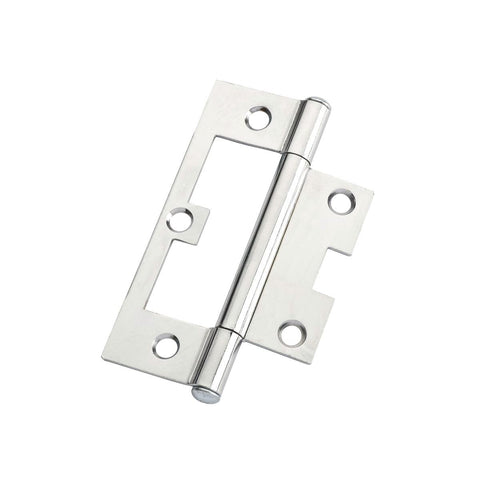 Lane HBC3090 Polished Chrome Easy Fit Fixed Pin Hinge 90x54x1.6mm - SuperSaverAU - view 1