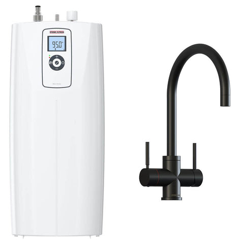 Stiebel Eltron Hot 2.6 Premium boiling water tank with 3-in-1 black tap - 6 star water rating - 207998