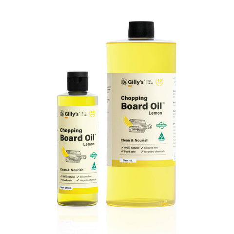 Gilly's 250ml Chopping Board Oil - Food Safe Timber Finish