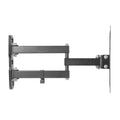 Practa Full Motion TV Wall Mount PRWMFMS 23-47 inch Black Steel, Swivel Tilt, Hardware Included