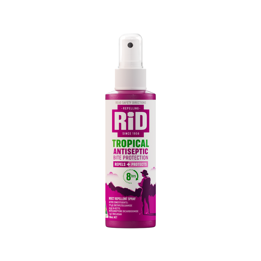 RID Tropical Antiseptic Bite Protection Spray - 100ml - DEET - Mosquito Repellent - SuperSaverAU - view 1