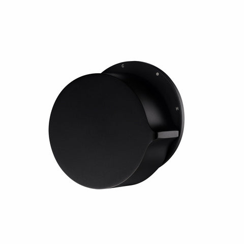 Rogerseller Eccentric Wall Mixer - Matte Black Finish - 28.5mm High, 60mm Wide - 3606002511