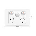 Deta Double Power Point - 250V - Polycarbonate - Extra Switch - SuperSaverAU - view 4