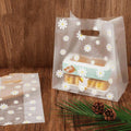 Daisy Cookie Gift Bags with Handle, Plastic, 20 x 30 cm, Pack of 100 - White - view 5