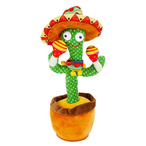 Dancing Talking Cactus Toy - Hat, Scarf and Maracas