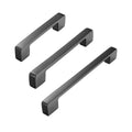 Dark Grey Modern Wardrobe Handle, Matte Finish - 160 mm Hole Spacing - view 3