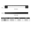 Dark Grey Modern Wardrobe Handle, Matte Finish - 96 mm Hole Spacing - view 4