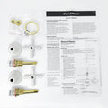 Shaw Mason Ivory Basin Top Assembly - Brass - 167mm x 105mm x 67mm - Durable - SuperSaverAU - view 4