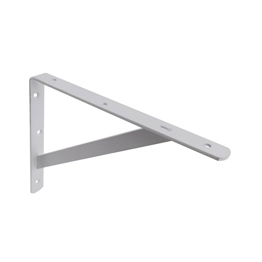 Carinya Heavy Duty Straight Stayed Bracket 250x200mm Steel White - SuperSaverAU - view 1