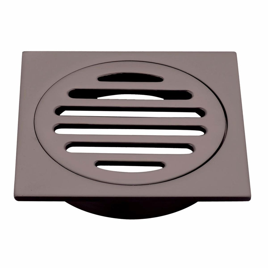 Mondella 80mm Square Floor Grate - Dark Bronze - Brass - Removable Grate - SuperSaverAU - view 1